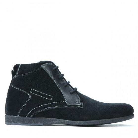 Men boots 474 black velour 