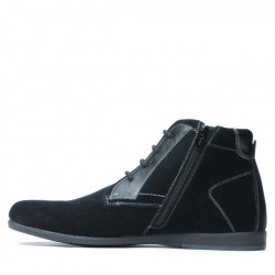 Men boots 474 black velour 