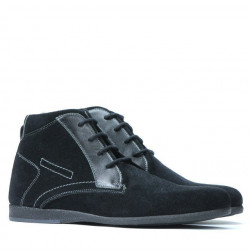 Men boots 474 black velour 