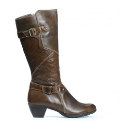 Women knee boots 3235 a cafe