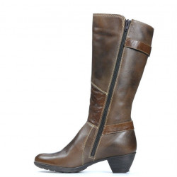 Women knee boots 3235 a cafe