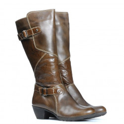 Women knee boots 3235 a cafe