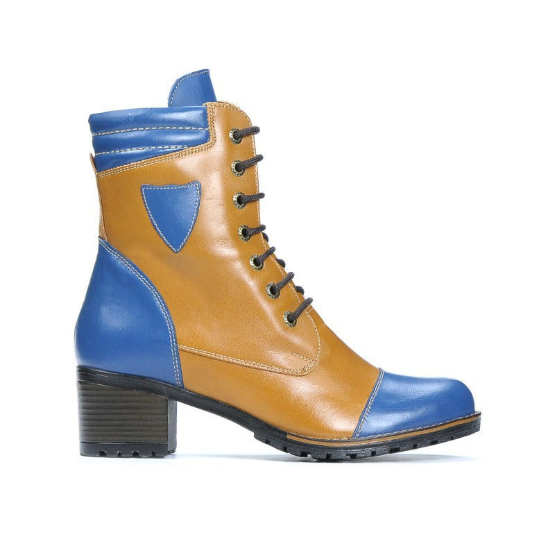 Women boots 3279 indigo+brown