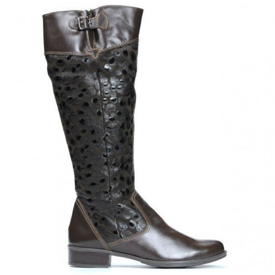 Women knee boots 233 cafe balon