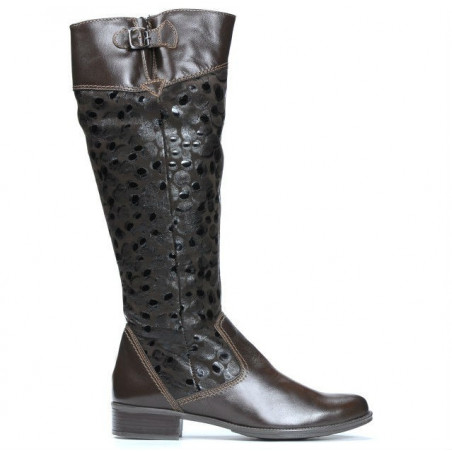 Women knee boots 233 cafe balon