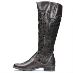 Women knee boots 233 cafe balon