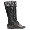 Women knee boots 233 cafe balon