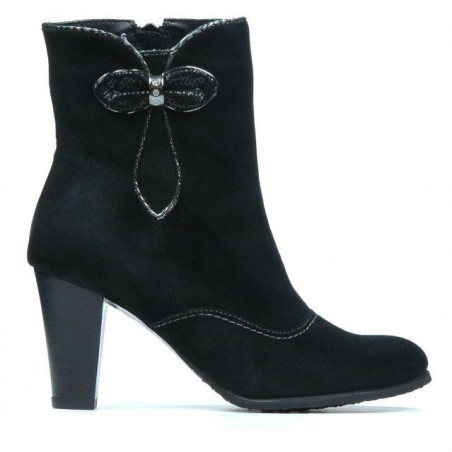 Women boots 1136 black antilopa