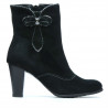Women boots 1136 black antilopa