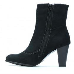 Women boots 1136 black antilopa