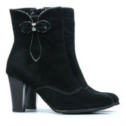 Women boots 1136 black antilopa