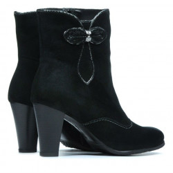 Women boots 1136 black antilopa