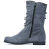 Women knee boots 3242 gray velour