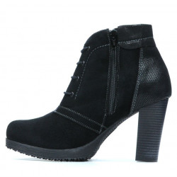 Women boots 1137 black antilopa combined