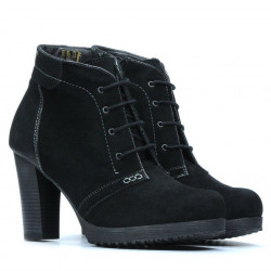 Women boots 1137 black antilopa combined