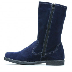 Women knee boots 3242 indigo velour