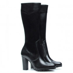 Women knee boots 1163 black