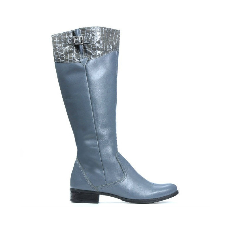 Women knee boots 233 gray balon