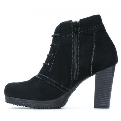 Women boots 1137 black antilopa