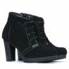 Women boots 1137 black antilopa