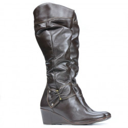 Women knee boots 230 cafe