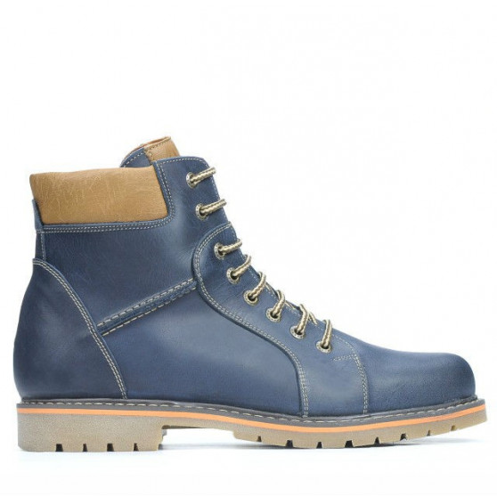 Men boots 489 tuxon indigo+brown