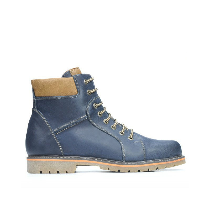 Men boots 489 tuxon indigo+brown