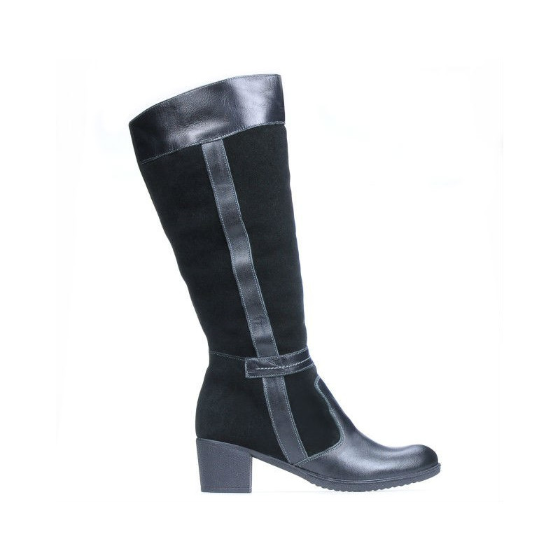 Women knee boots 3260 black combined