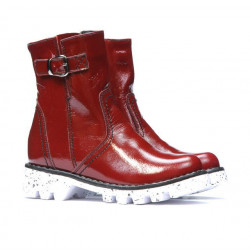 Children boots 33c patent burgundy