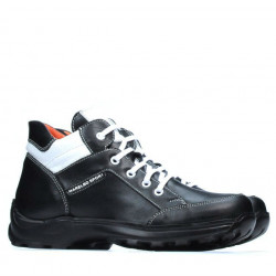 Teenagers boots 436 black+white