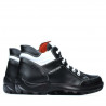 Teenagers boots 436 black+white