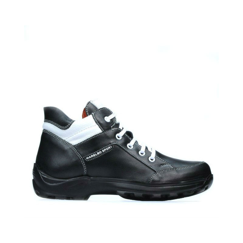 Teenagers boots 436 black+white