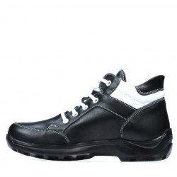 Teenagers boots 436 black+white