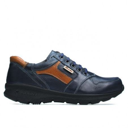 Teenagers stylish, elegant shoes 397 indigo+brown