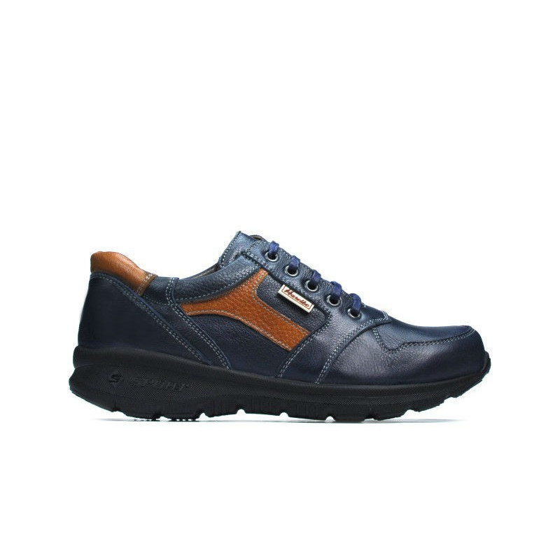 Teenagers stylish, elegant shoes 397 indigo+brown
