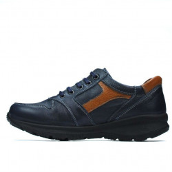 Teenagers stylish, elegant shoes 397 indigo+brown