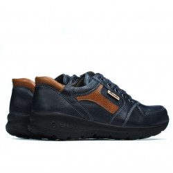 Teenagers stylish, elegant shoes 397 indigo+brown