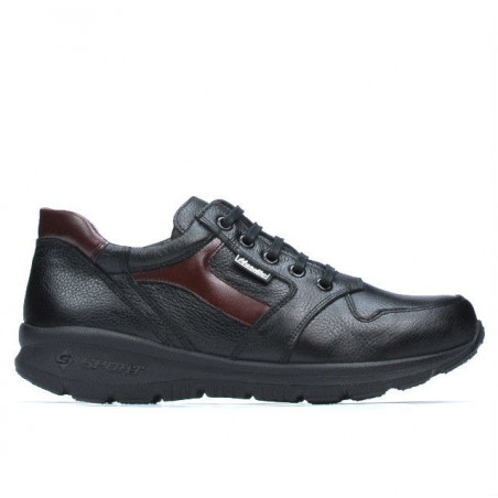 Teenagers stylish, elegant shoes 397 black+bordo
