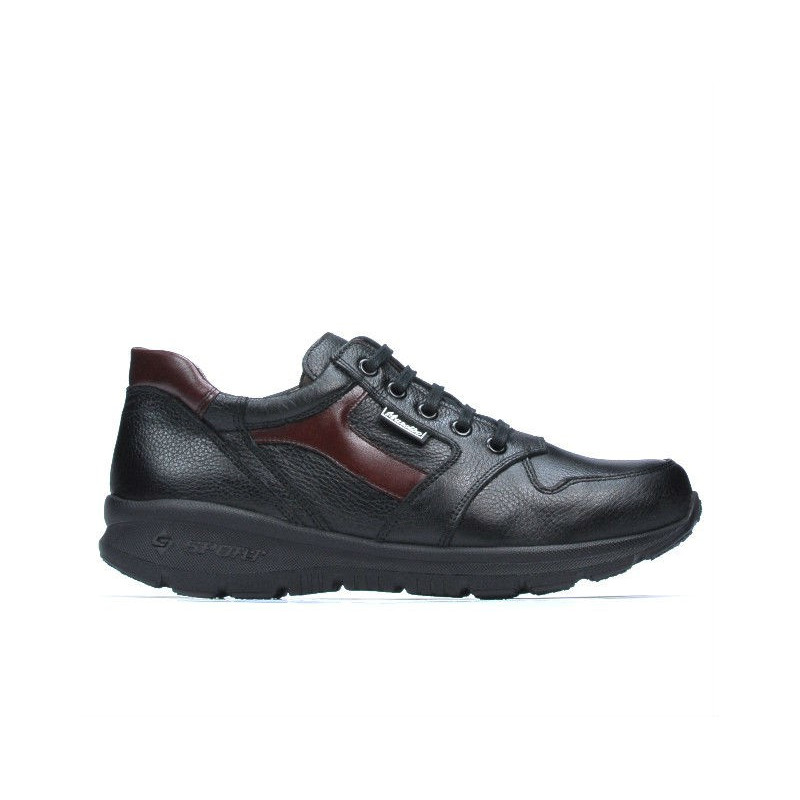 Teenagers stylish, elegant shoes 397 black+bordo