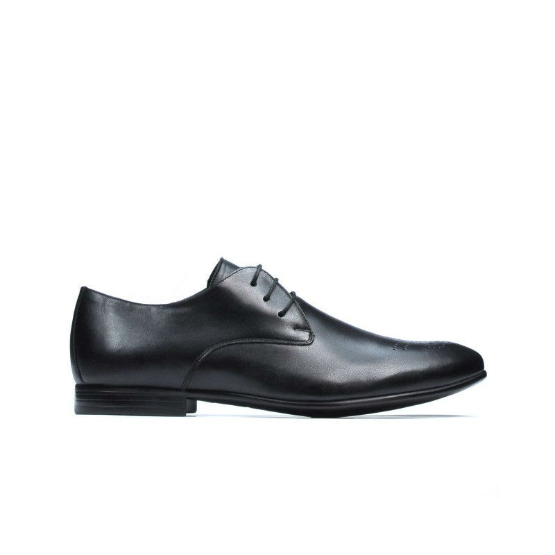 Men stylish, elegant shoes 828 black