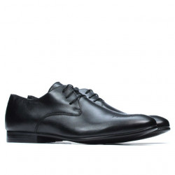 Men stylish, elegant shoes 828 black