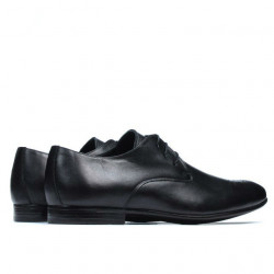 Men stylish, elegant shoes 828 black