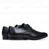 Men stylish, elegant shoes 828 black