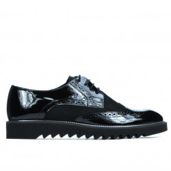 Men casual shoes 831 patent black combined