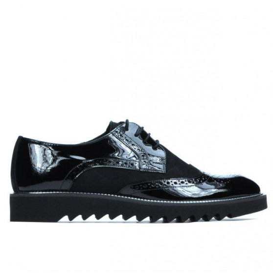 Men casual shoes 831 patent black combined