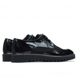 Men casual shoes 831 patent black combined