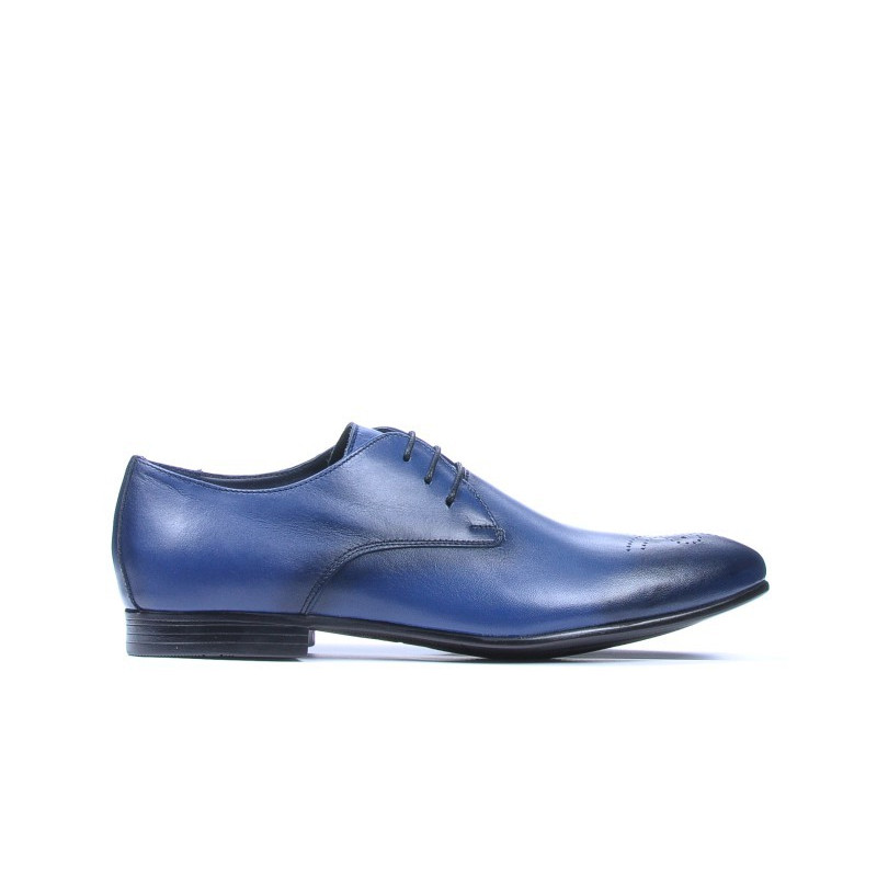 Men stylish, elegant shoes 828 a indigo