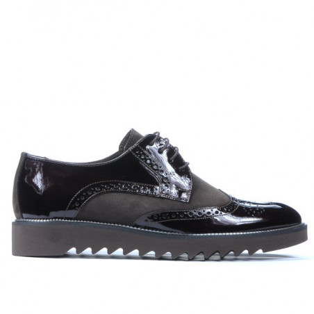 Men casual shoes 831 patent cafe combined