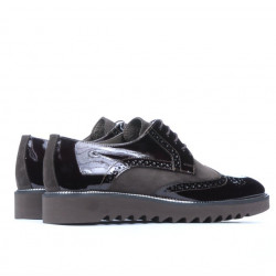 Men casual shoes 831 patent cafe combined