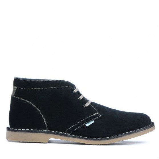 Men boots 7300 black velour